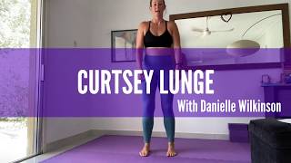 CURTSEY LUNGE  Danielle Wilkinson [upl. by Emlen426]