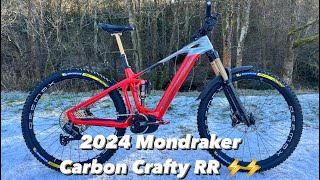 Mondraker Monday 2024 Vol 2  1st ride on the new 2024 Mondraker Carbon Crafty RR ebike ⚡️⚡️ [upl. by Ahsiya764]