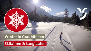 Skifahren und Langlaufen in Graubünden [upl. by Inol]