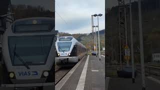 Einfahrt vom RB 91 in Lennestadt  Meggen train trainspotting eisenbahn railway treno vias [upl. by Pellikka]