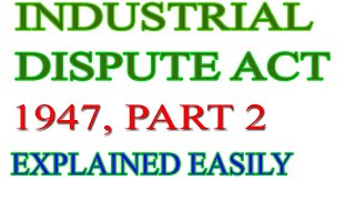 Industrial dispute act 1947 Industrial dispute act 1947 tamil [upl. by Ananna]