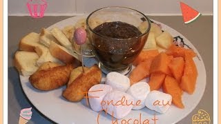 Recette  Fondue au Chocolat [upl. by Ynaffyt]