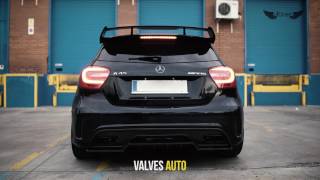 Mercedes A45 AMG W176 Armytrix TurboBack Valvetronic Exhaust by AllDesign in Spain [upl. by Aramit]