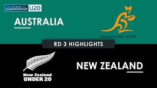 HIGHLIGHTS  AUSTRALIA v NEW ZEALAND  The Rugby Championship U20 2024  Round 3 [upl. by Ahsaela669]