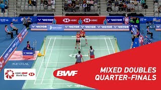 QF  XD  WATANABEHIGASHINO JPN 7 vs SEOCHAE KOR  BWF 2018 [upl. by Nnayllek845]