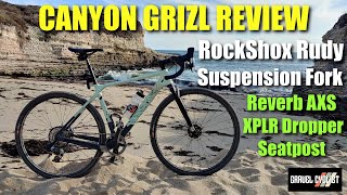 Canyon Grizl Review with RockShox Rudy Suspension Fork amp Reverb AXS XPLR Seatpost [upl. by Iralav]