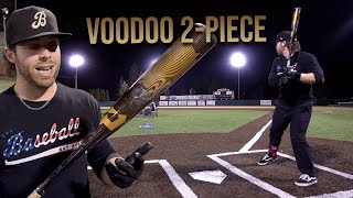 Hitting with the 2024 DeMarini Voodoo 2piece  BBCOR Baseball Bat Review [upl. by Etnauq]