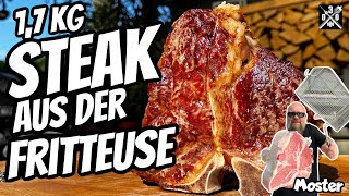 Steak unter 5 Minuten und das Monster aus der Fritteuse  030 BBQ [upl. by Anaik]