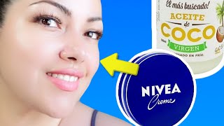 MEZCLA ACEITE DE COCO Y NIVEA Y MIRA LO QUE SUCEDE EN TU ROSTRO  A N G I E [upl. by Rabelais]