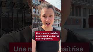 Nouvelle maîtrise en enseignement  Vidéojournal [upl. by Gnoud219]