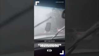 Driver captures Idalia tornado flipping car on South Carolina highway [upl. by Georgine504]