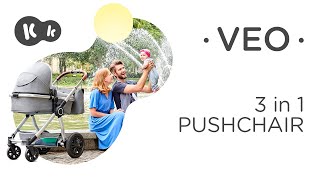 Kinderkraft VEO 3in1 pushchair with car seat [upl. by Oiredised836]