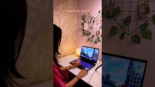 Aesthetic Desk Makeover🌷✨trending yt desksetup makeover cute [upl. by Awhsoj]