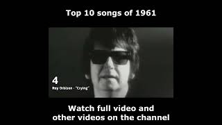 Top 10 songs of 1961 [upl. by Hallee]