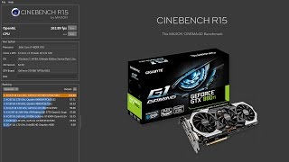 CINEBENCH R15  GPU Test  Nvidia GTX 980 Ti [upl. by Bunow568]