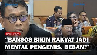 PANAS ANGGOTA DPR PDIP Sebut Bansos Bikin Rakyat Jadi Mental Pengemis  Jadi Beban Terus [upl. by Alegnat287]