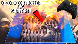 Exploding Xbox X Controller VS SHREDDER Experiment Big BOOM [upl. by Oaks21]