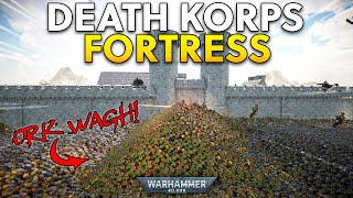 Death Korps made new Fortress Walls from ORKS  UEBS 2 Warhammer 40K [upl. by Cornelle]