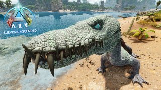 How To Tame Moros Nothosaurus  ARK Survival Ascended [upl. by Auqinu135]