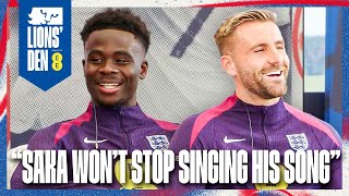 Shaw and Saka Chat Ice Cold Pens Beckhams Tweet amp SemiFinals Ep16  Lions Den Connected By EE [upl. by Voltmer104]