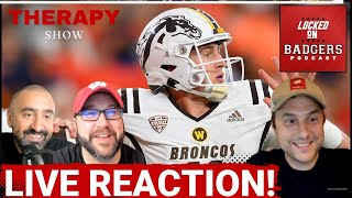 Wisconsin Badgers and Western Michigan Broncos football game LIVE THERAPY SESSION [upl. by Aneehsat]