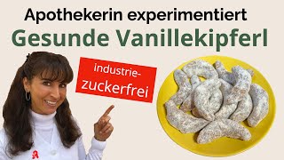 Industriezuckerfreie Vanillekipferl ohne Butter amp Ei Vegane glutenfreie Plätzchen für Weihnachten [upl. by Nawud]