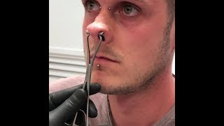 mans septum piercing [upl. by Aran]