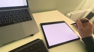 Use Your EInk Tablet NA3c for OnlineTeaching Anydesk Screensharing [upl. by Arlan477]