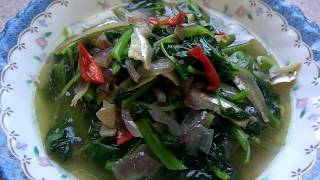 Resepi Sayur Bayam Simple [upl. by Aleece]