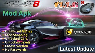 Asphalt 8 Mod Apk v770i Unlimited Money Unlocked Car Latest Version 2024 [upl. by Saire]