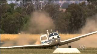 Student pilot survives landing with missing wheel [upl. by Knepper750]