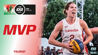 Katherine Plouffe 🇨🇦 MVP 🏀  FIBA 3x3 Olympic Qualifying Tournament 2024  3x3OQT [upl. by Fanya657]