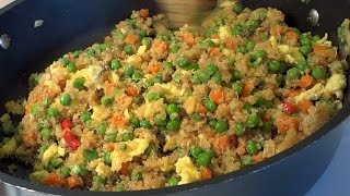 Quinoa Recipe  Quinoa Fried quotRicequot [upl. by Ahsiam]