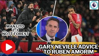 GARY NEVILLES Shocking Advice to Ruben Amorim Amid Manchester Uniteds Crisis [upl. by Lotson]