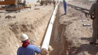 UG Pipe Laying in North Oman Desert [upl. by Neros]