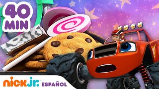 Blaze y los Monster Machines  ¡40 minutos de rescates de comida  Nick Jr en Español [upl. by Montague]