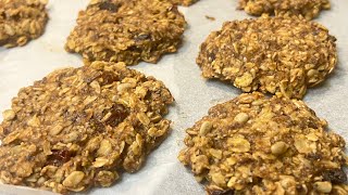 Oatmeal banana cookies Oatmeal cookies without eggs and sugar [upl. by Atiuqat130]