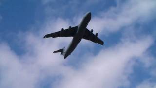 Lockheed C5 Galaxy low takeoff amp fly by [upl. by Siver]