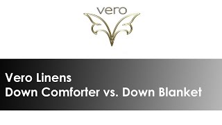 What is the difference between a Down Comforter amp Down Blanket [upl. by Yuh]