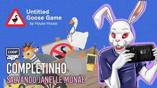 Untitled Goose Game COOP  COMPLETO  A Invasão Dos Gansos  PTBR [upl. by Nyluqcaj]