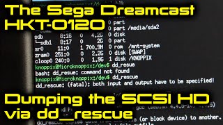 Dumping the Sega Dreamcast HKT0120 Dev Kit SCSI Hard Drive via ddrescue [upl. by Zoller]