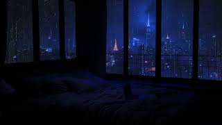 Relaxing Sound of Rain in the Dark Bedroom  No Ads 🌧️ Rain Sounds for Sleep  Study Meditation [upl. by Canotas214]