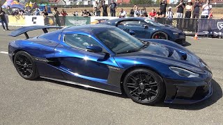 BUGATTI Chiron vs RIMAC Nevera  DRAG RACE [upl. by Ailecra738]