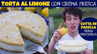 TORTA AL LIMONE IN PADELLA sofficissima con CREMA FREDDA – ricetta facile e veloce  Davide Zambelli [upl. by Talyah959]