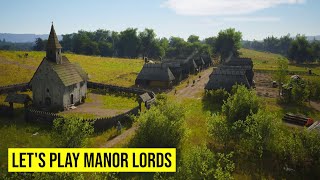 Kirche Marktplatz Ackerbau Viehhandel  Lets Play MANOR LORDS 002 [upl. by Lachish251]