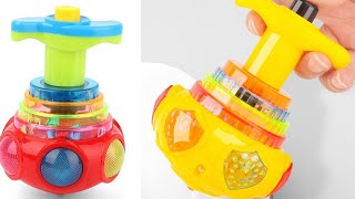 jmv Spinning Toy LED Magic Lattoo with Colorful Flash Light and Music toy musicaltoy [upl. by Aicirtel58]