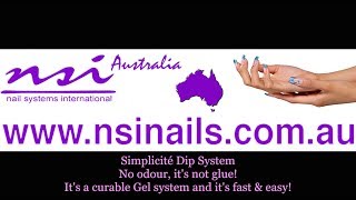 Simplicité Dipping  Sprinkle System How To Do easy nails  NSI  NSI Australia [upl. by Nonnaer]