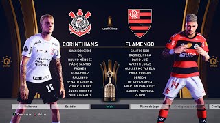 PES 2021 Corinthians x Flamengo Semifinal 2º Jogo  Libertadores da América 2023  Manual FUMA [upl. by Hpejsoj]