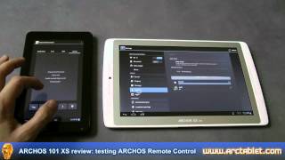 ARCHOS Remote Control on ARCHOS 101 XS tablet [upl. by Reviere]