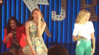 Soy Luna Ambar Delfi y Jazmin cantan quotChicas asiquot detras de escena [upl. by Rihaz601]